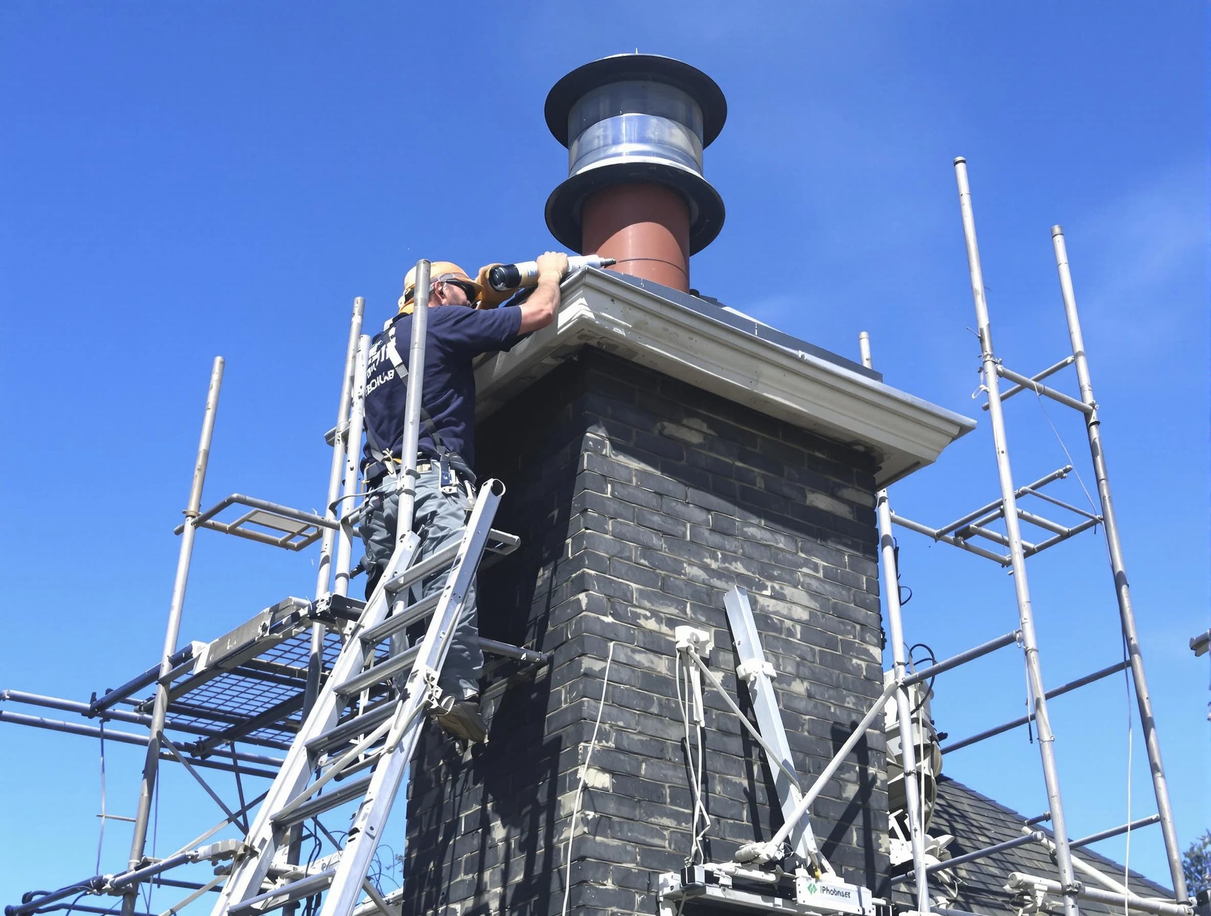 Sturdy chimney crown finished by Pine Chimney Sweep in Pine, PA