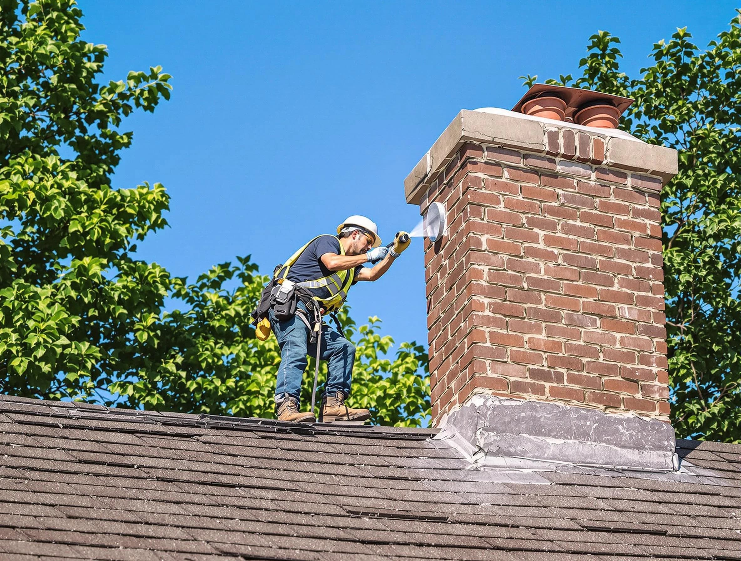 Pine Chimney Sweep performing an inspection with advanced tools in Pine, PA