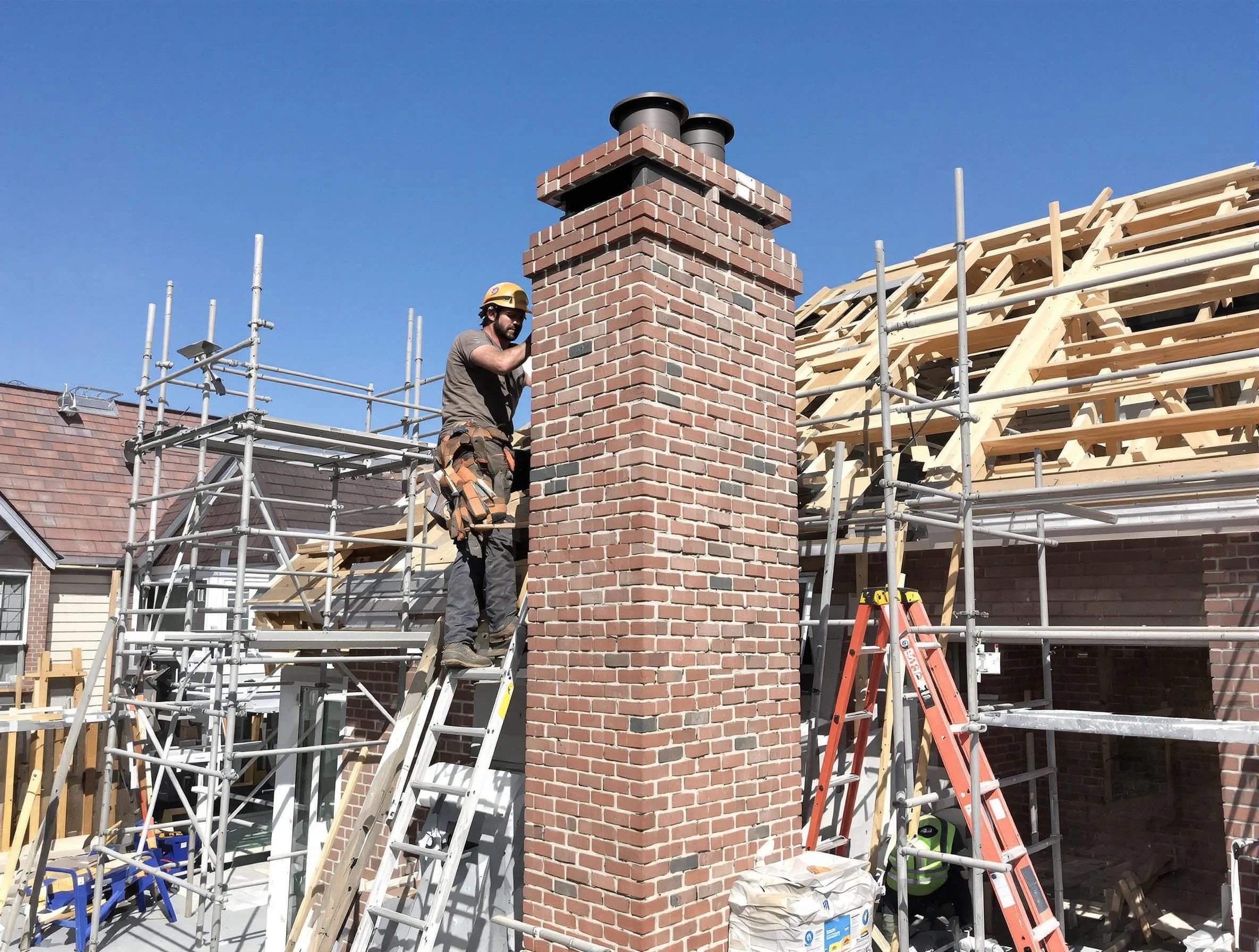 New chimney installation completed by Pine Chimney Sweep in Pine, PA