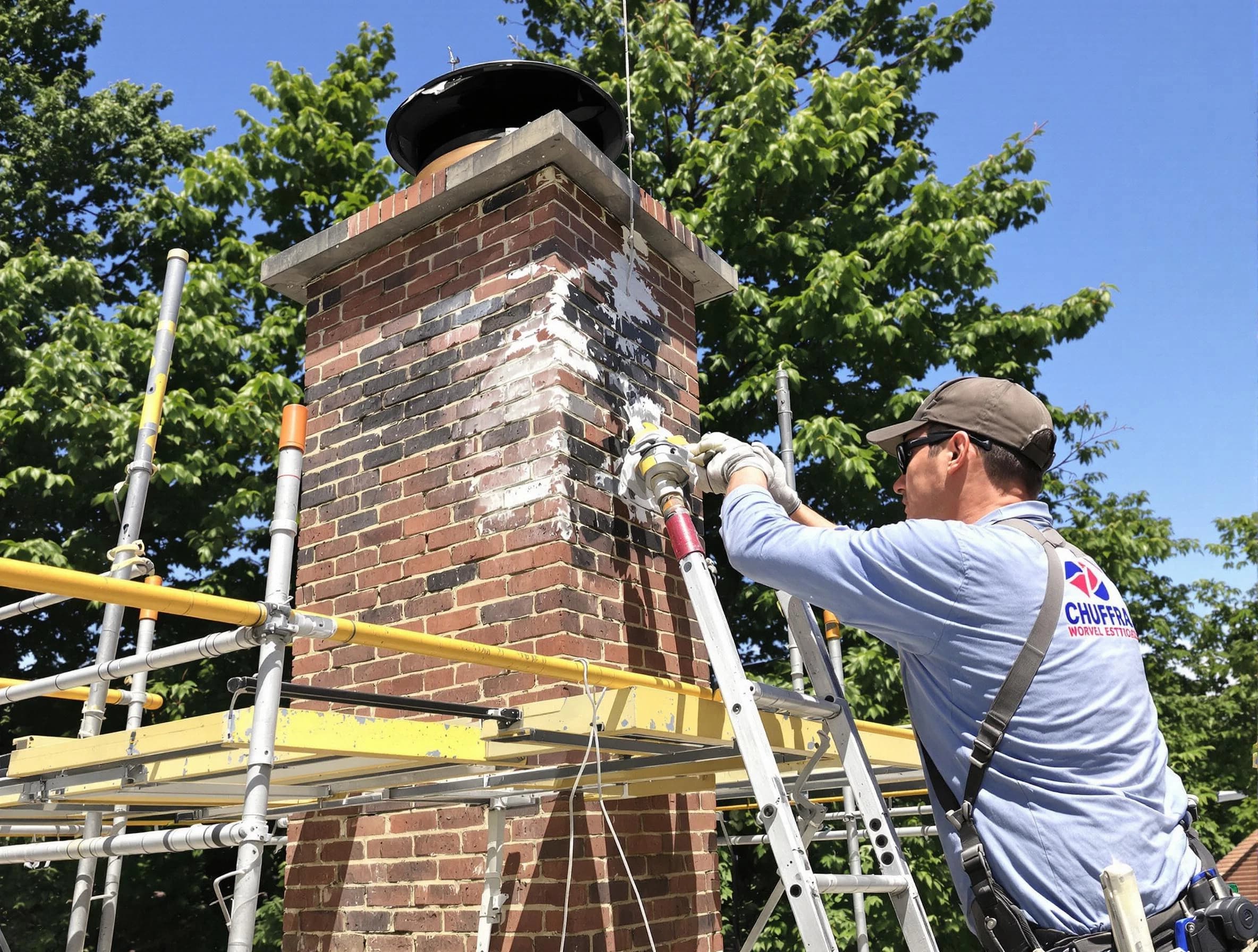Structural chimney repair by Pine Chimney Sweep in Pine, PA