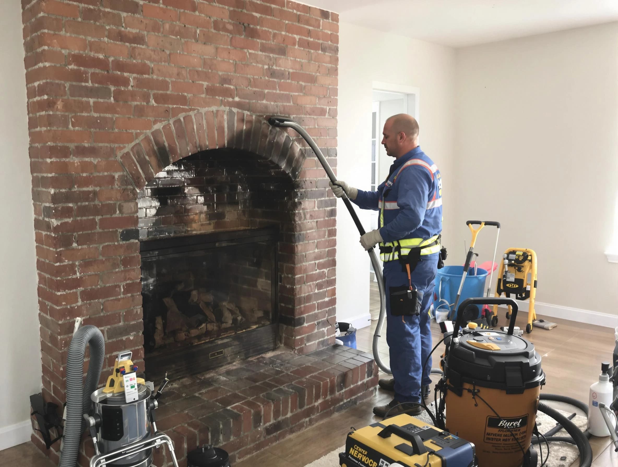 Pine Chimney Sweep expert performing detailed chimney sweep in Pine, PA