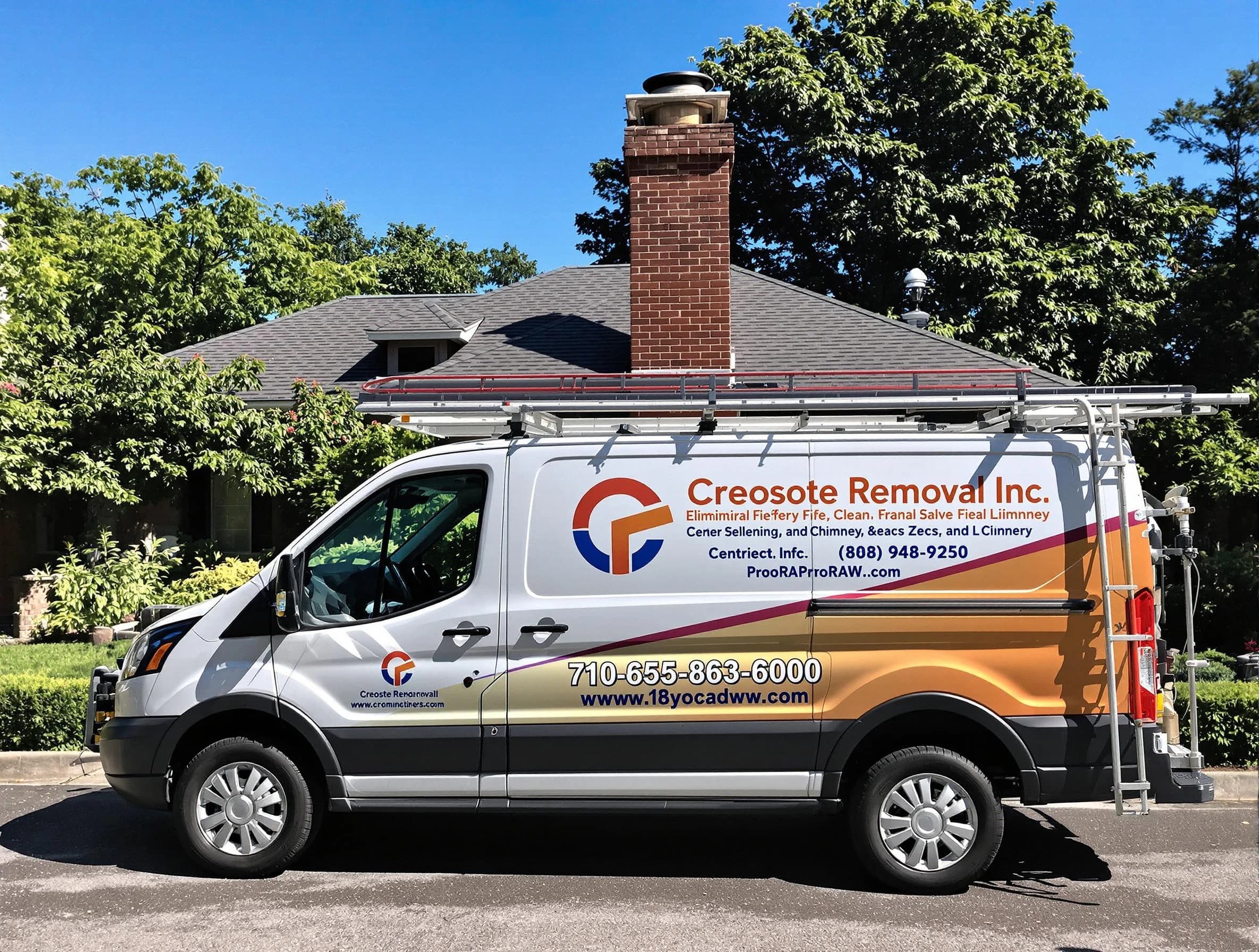 Pine Chimney Sweep technician removing creosote safely in Pine, PA