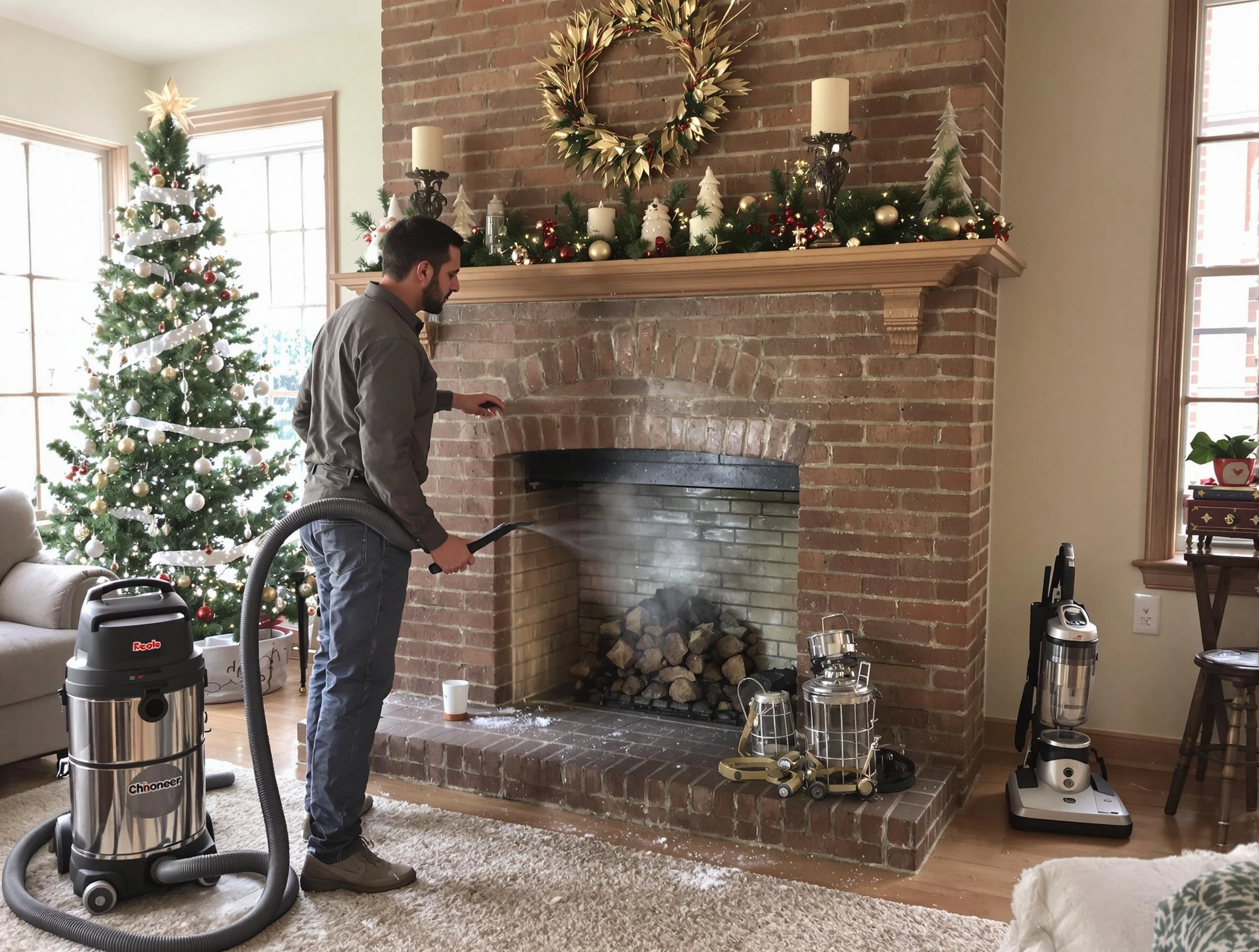 Fireplace Cleaning in Pine