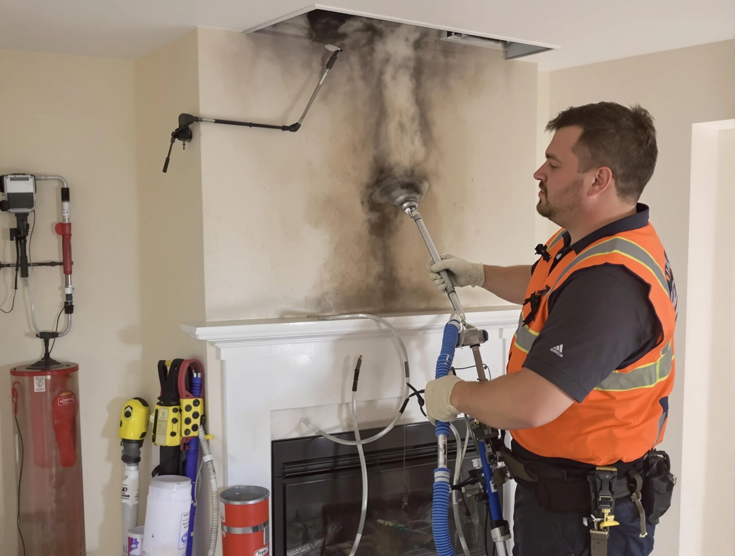 Soot Removal in Pine