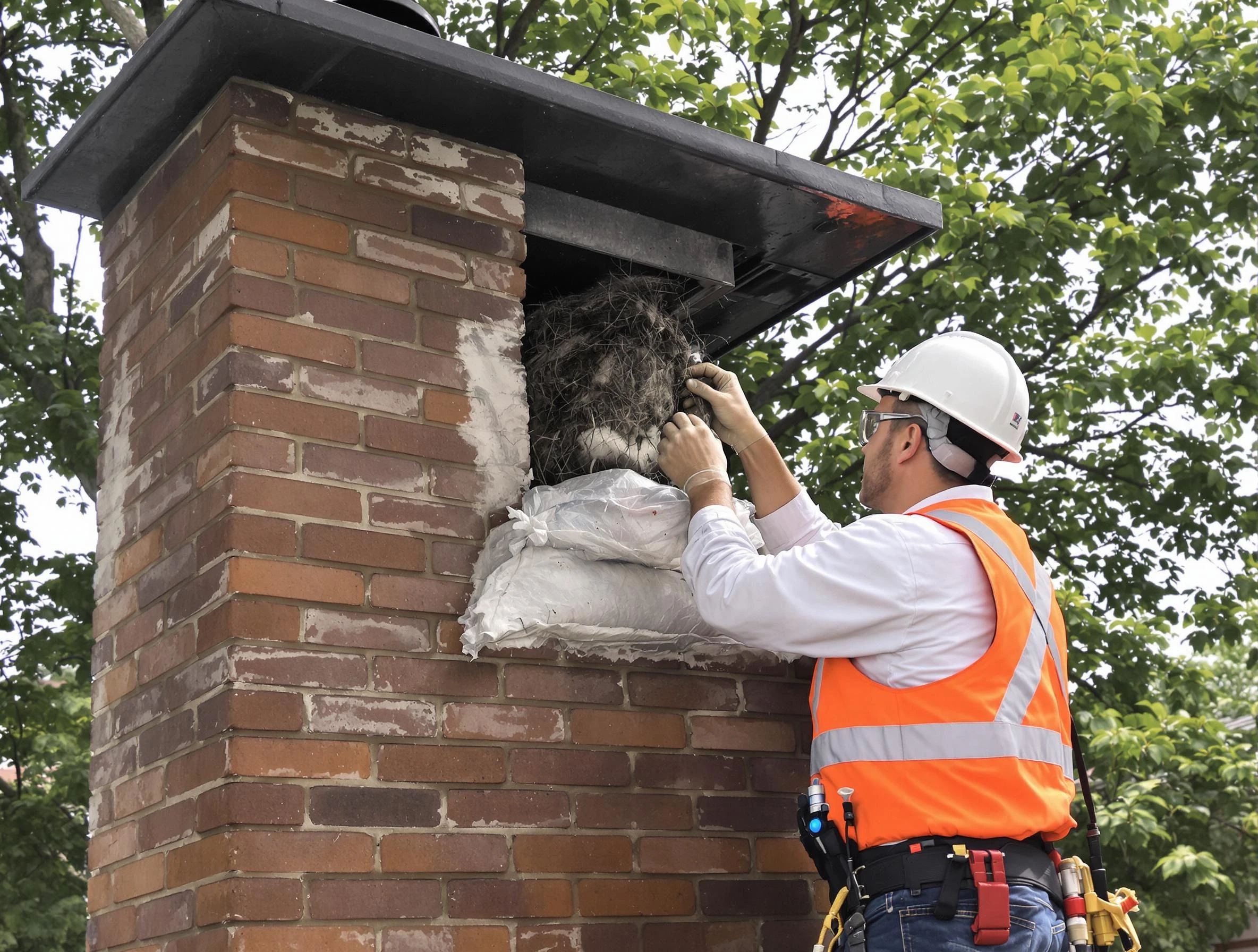 Humane removal of debris and animals by Pine Chimney Sweep in Pine, PA