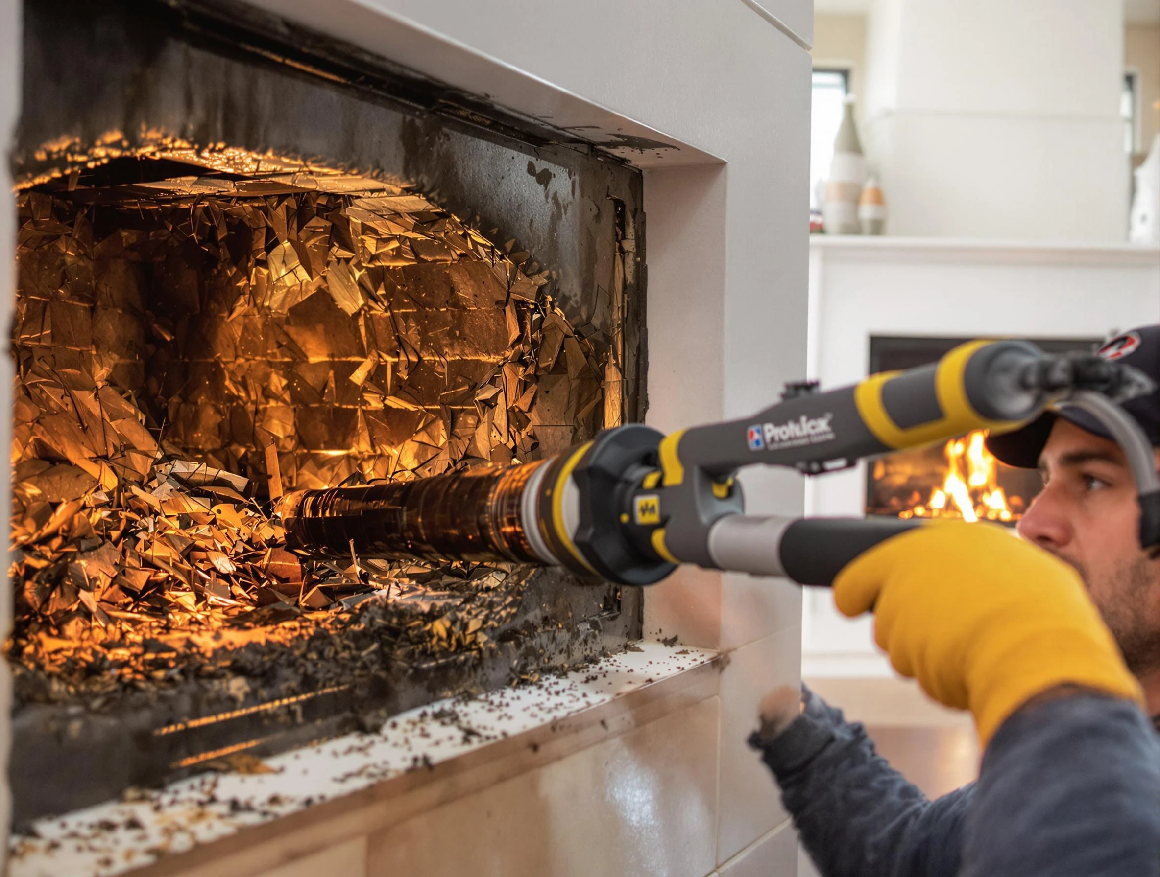 Professional chimney cleaning by Pine Chimney Sweep in Pine, PA