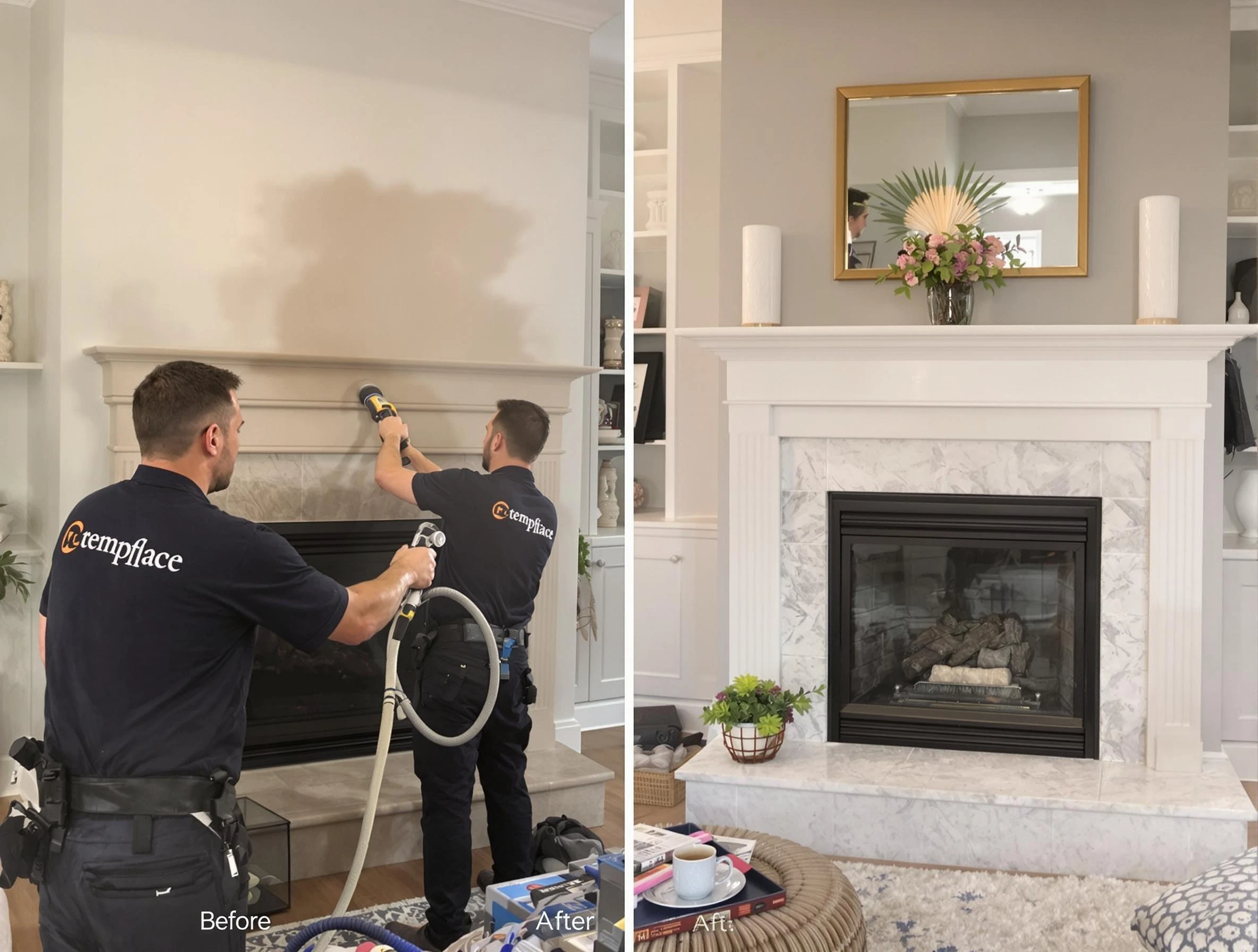 Professional soot removal by Pine Chimney Sweep team in Pine, PA